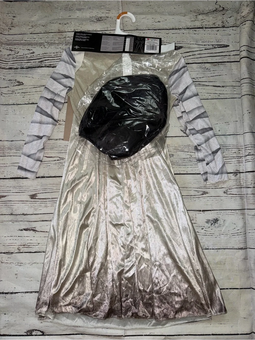 Disguise Bride of Frankenstein Costume Silver and Gray Dress - Picture 2 of 6